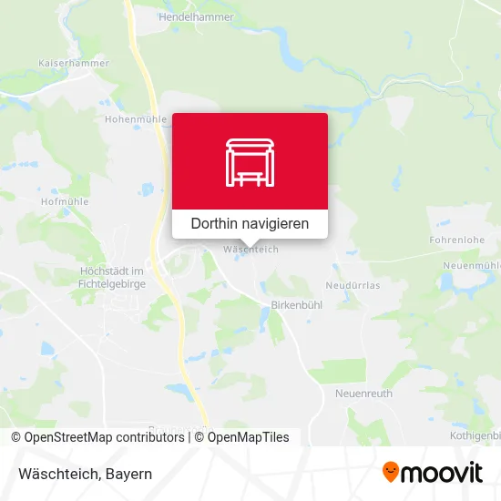 Wäschteich Karte
