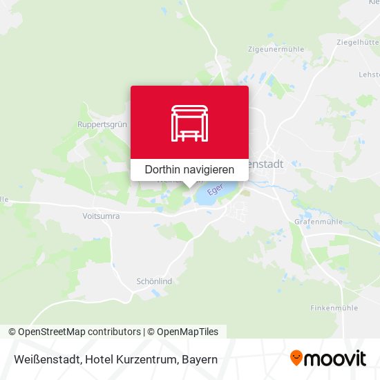 Weißenstadt, Hotel Kurzentrum Karte