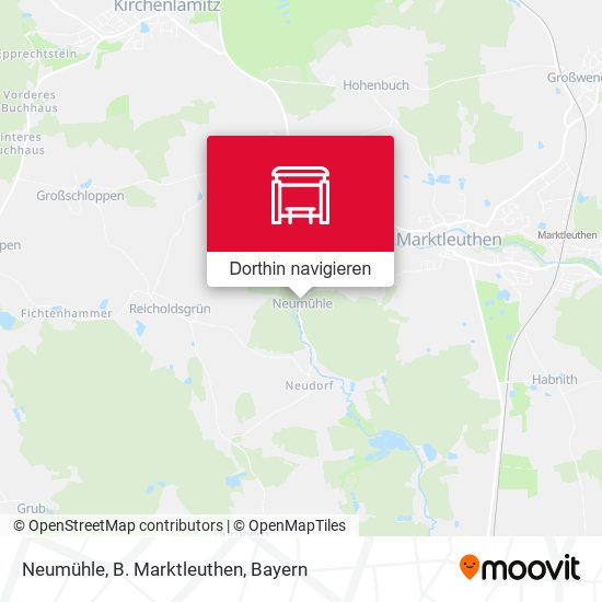 Neumühle, B. Marktleuthen Karte