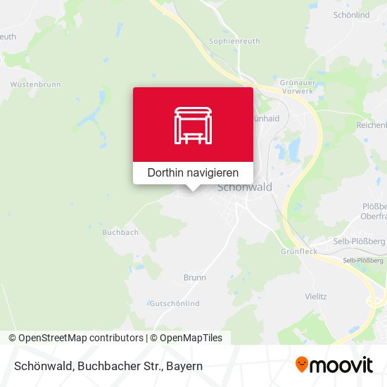 Schönwald, Buchbacher Str. Karte