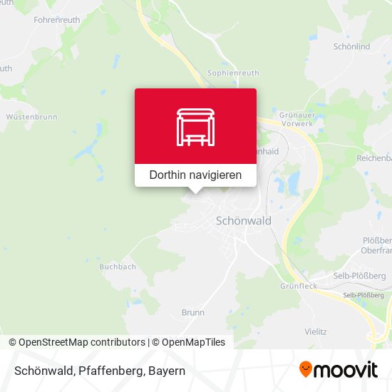 Schönwald, Pfaffenberg Karte