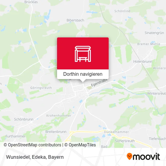 Wunsiedel, Edeka Karte