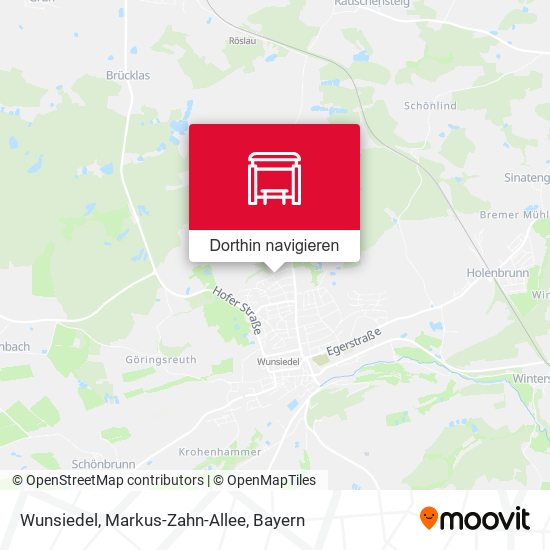 Wunsiedel, Markus-Zahn-Allee Karte