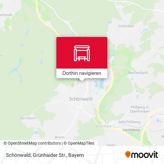 Schönwald, Grünhaider Str. Karte