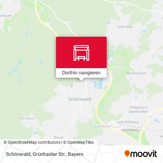 Schönwald, Grünhaider Str. Karte