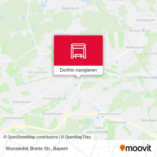 Wunsiedel, Breite Str. Karte