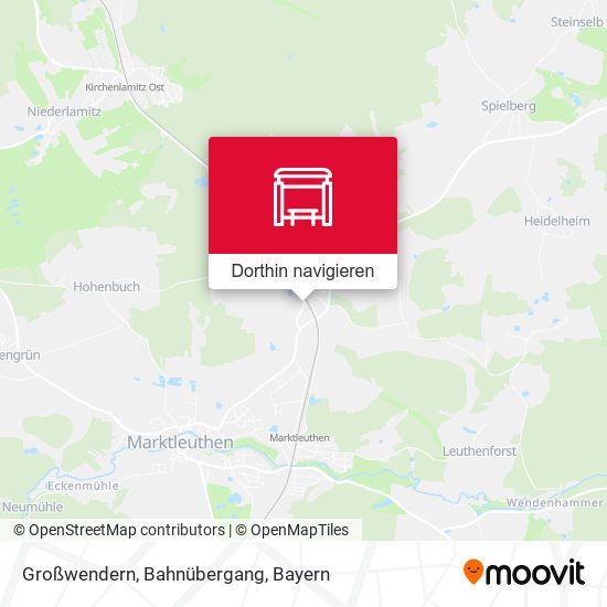 Großwendern, Bahnübergang Karte
