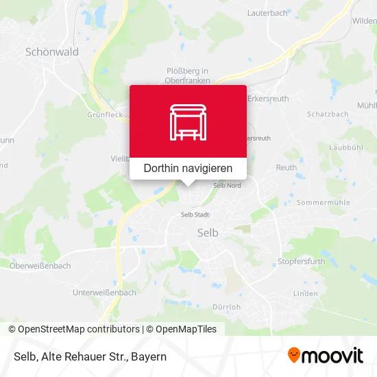 Selb, Alte Rehauer Str. Karte