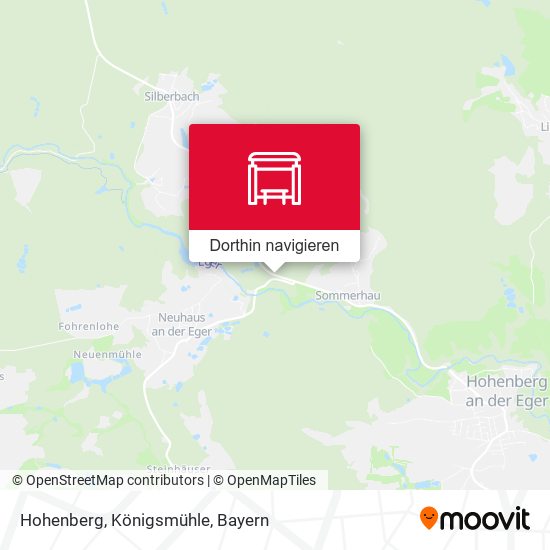 Hohenberg, Königsmühle Karte