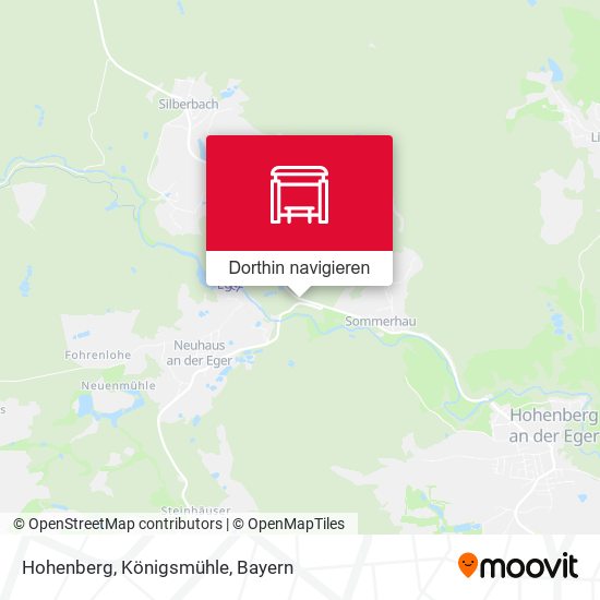 Hohenberg, Königsmühle Karte
