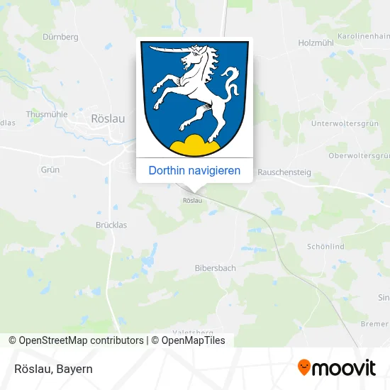 Röslau Karte