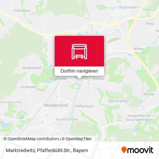 Marktredwitz, Pfaffenbühl.Str. Karte