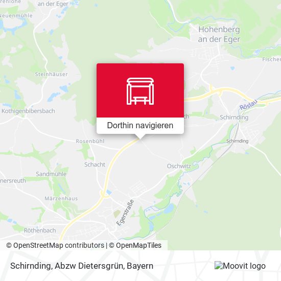 Schirnding, Abzw Dietersgrün Karte