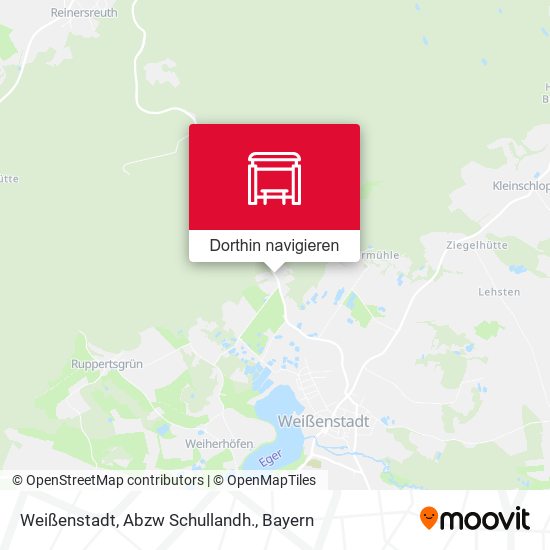 Weißenstadt, Abzw Schullandh. Karte