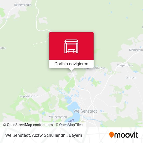 Weißenstadt, Abzw Schullandh. Karte