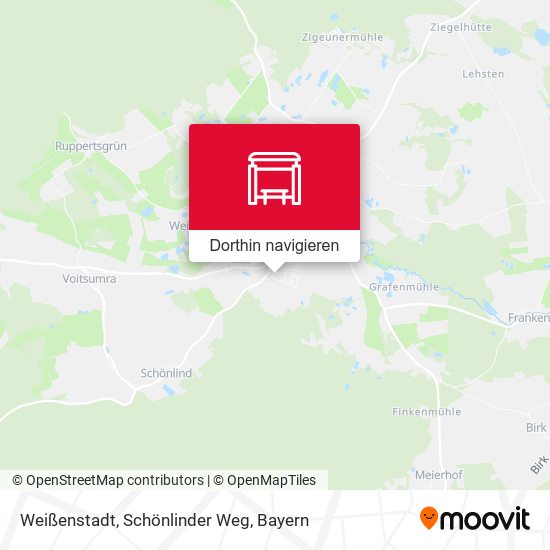 Weißenstadt, Schönlinder Weg Karte