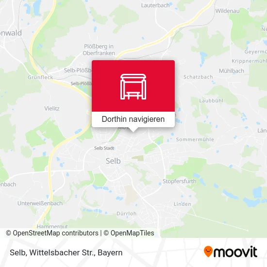 Selb, Wittelsbacher Str. Karte