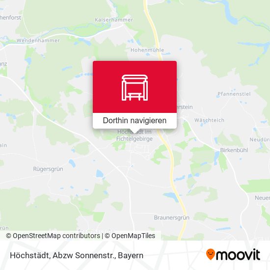 Höchstädt, Abzw Sonnenstr. Karte