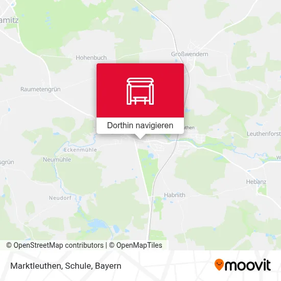 Marktleuthen, Schule Karte