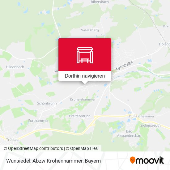 Wunsiedel, Abzw Krohenhammer Karte
