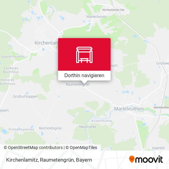 Kirchenlamitz, Raumetengrün Karte