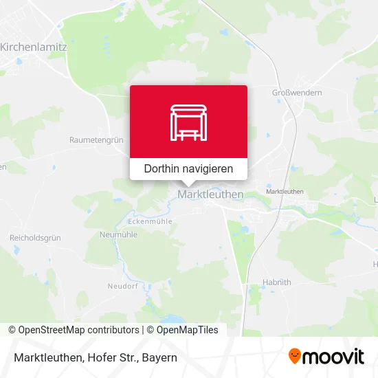 Marktleuthen, Hofer Str. Karte