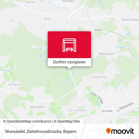 Wunsiedel, Zeitelmoosbrücke Karte
