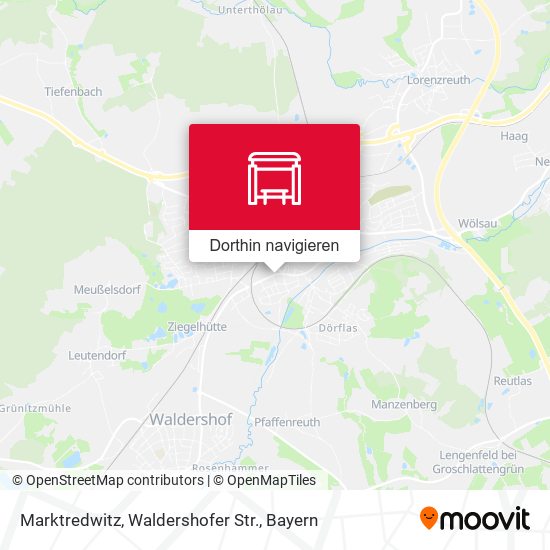 Marktredwitz, Waldershofer Str. Karte