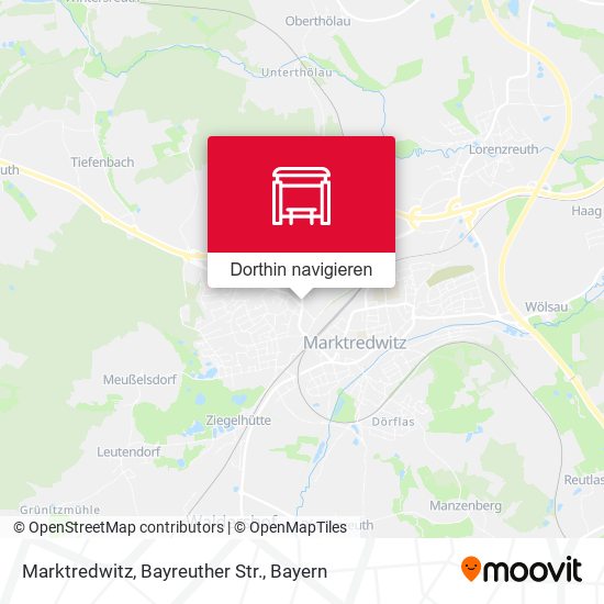 Marktredwitz, Bayreuther Str. Karte