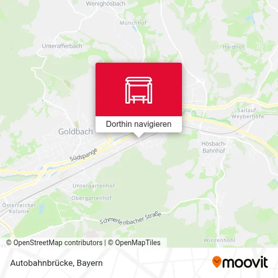 Autobahnbrücke Karte