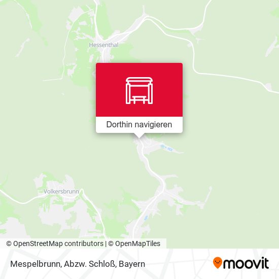 Mespelbrunn, Abzw. Schloß Karte