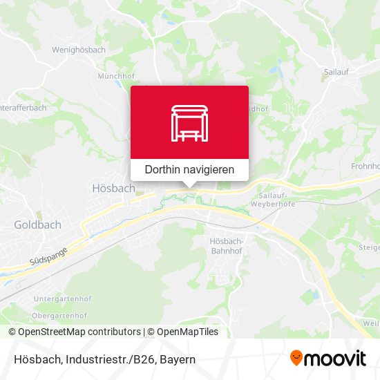 Hösbach, Industriestr./B26 Karte