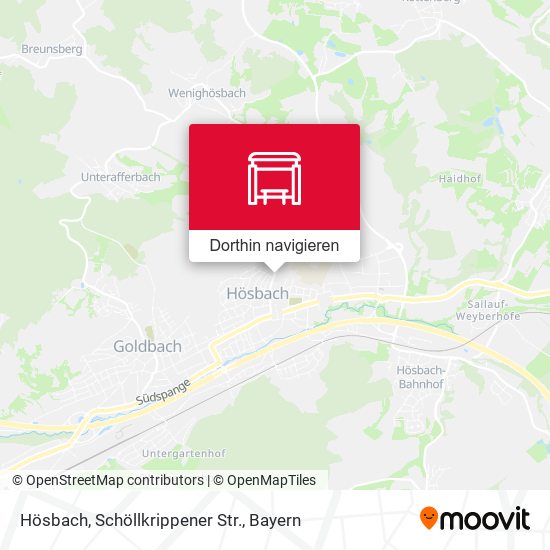 Hösbach, Schöllkrippener Str. Karte