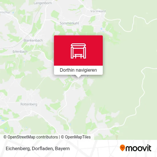 Eichenberg, Dorfladen Karte
