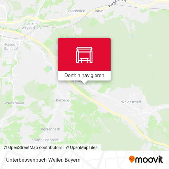 Unterbessenbach-Weiler Karte