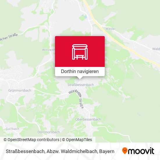 Straßbessenbach, Abzw. Waldmichelbach Karte