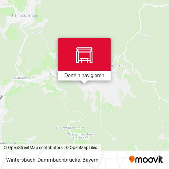 Wintersbach, Dammbachbrücke Karte