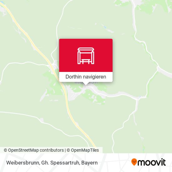 Weibersbrunn, Gh. Spessartruh Karte