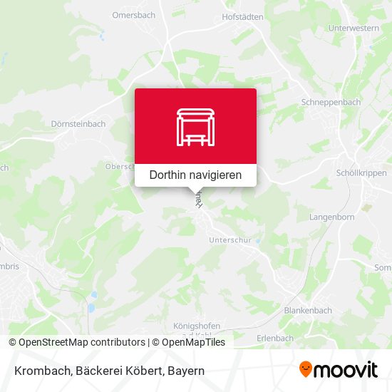 Krombach, Bäckerei Köbert Karte