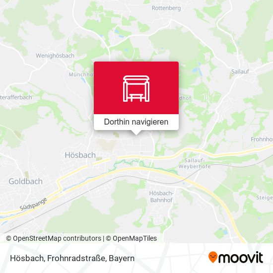 Hösbach, Frohnradstraße Karte