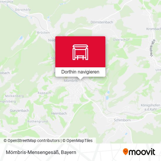Mömbris-Mensengesäß Karte