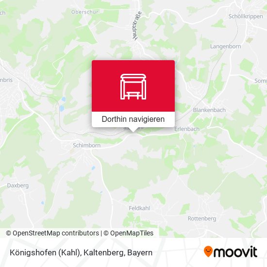 Königshofen (Kahl), Kaltenberg Karte