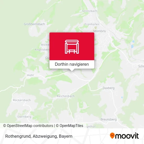 Rothengrund, Abzweigung Karte