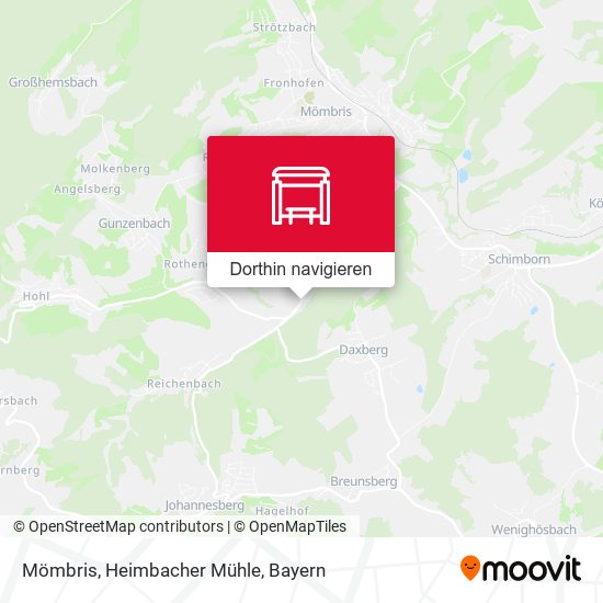 Mömbris, Heimbacher Mühle Karte