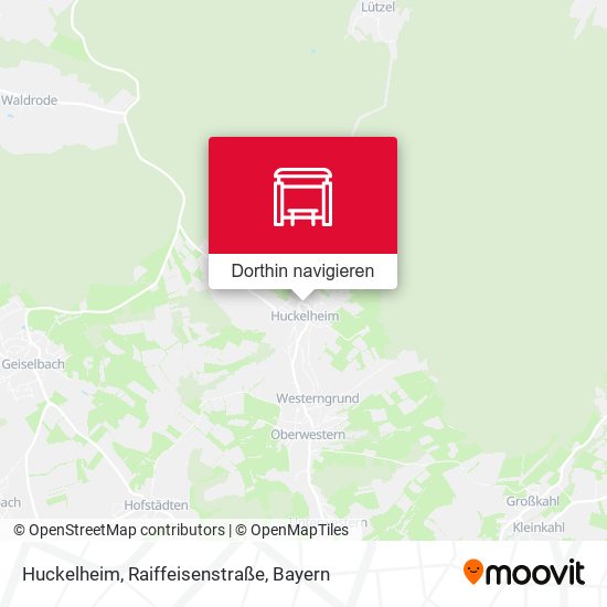 Huckelheim, Raiffeisenstraße Karte