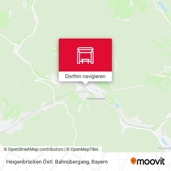 Heigenbrücken Östl. Bahnübergang Karte