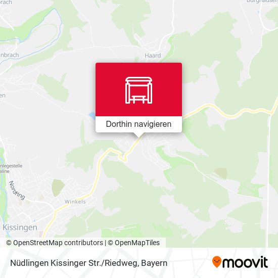 Nüdlingen Kissinger Str. / Riedweg Karte