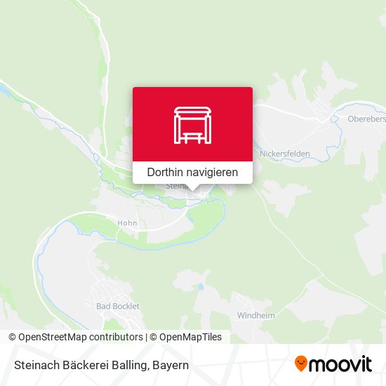 Steinach Bäckerei Balling Karte