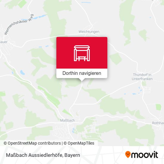 Maßbach Aussiedlerhöfe Karte