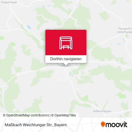 Maßbach Weichtunger Str. Karte
